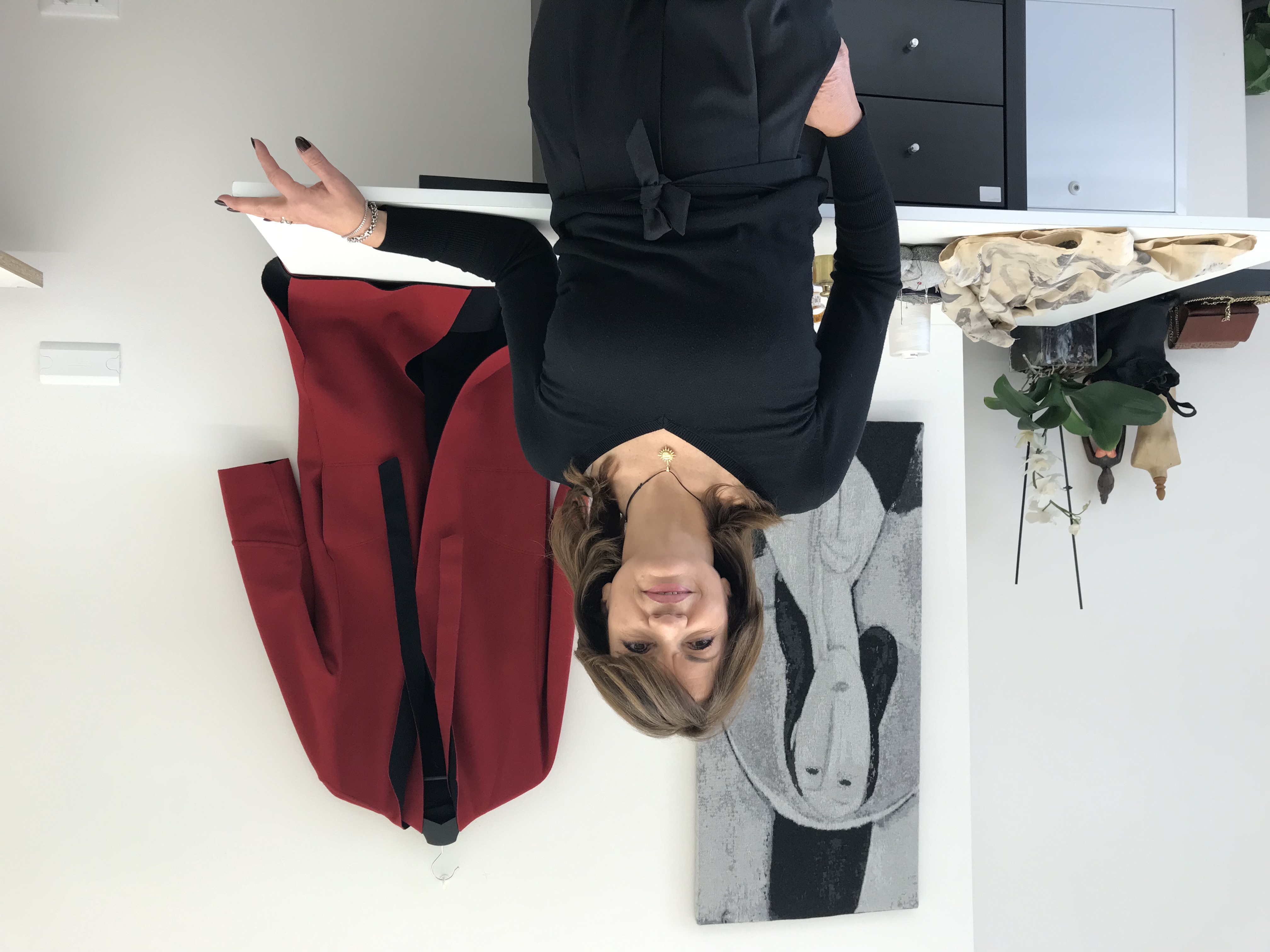 Daniela Frezza nel suo studio